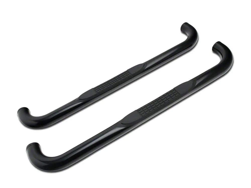 Barricade 3-Inch Bent-End Black Powder-Coated Side Steps for 2017–2025 Ford F-250 Super Duty Regular Cab