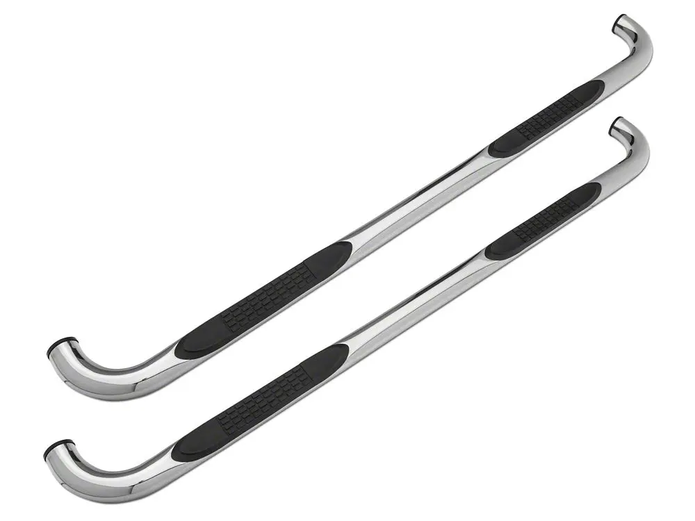 Barricade 3-Inch 90 Degree Bent End Side Step Bars; Stainless Steel (17-25 F-250 Super Duty Supercrew) 2