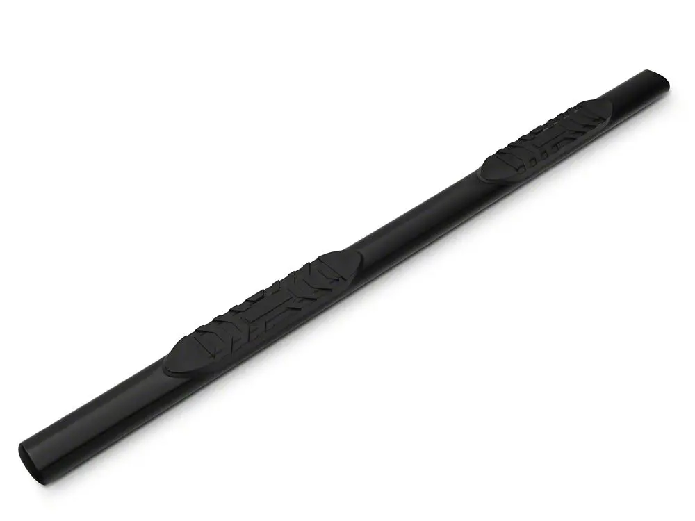 Barricade 5-Inch Oval Straight End Side Step Bars; Black (17-25 F-250 Super Duty Supercab) 2