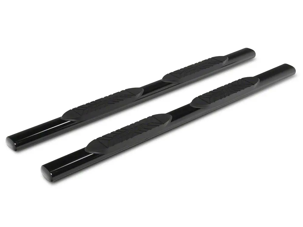 Barricade E-Series 5-Inch Straight End Side Step Bars; Black (17-25 F-250 Super Duty Supercab) 2