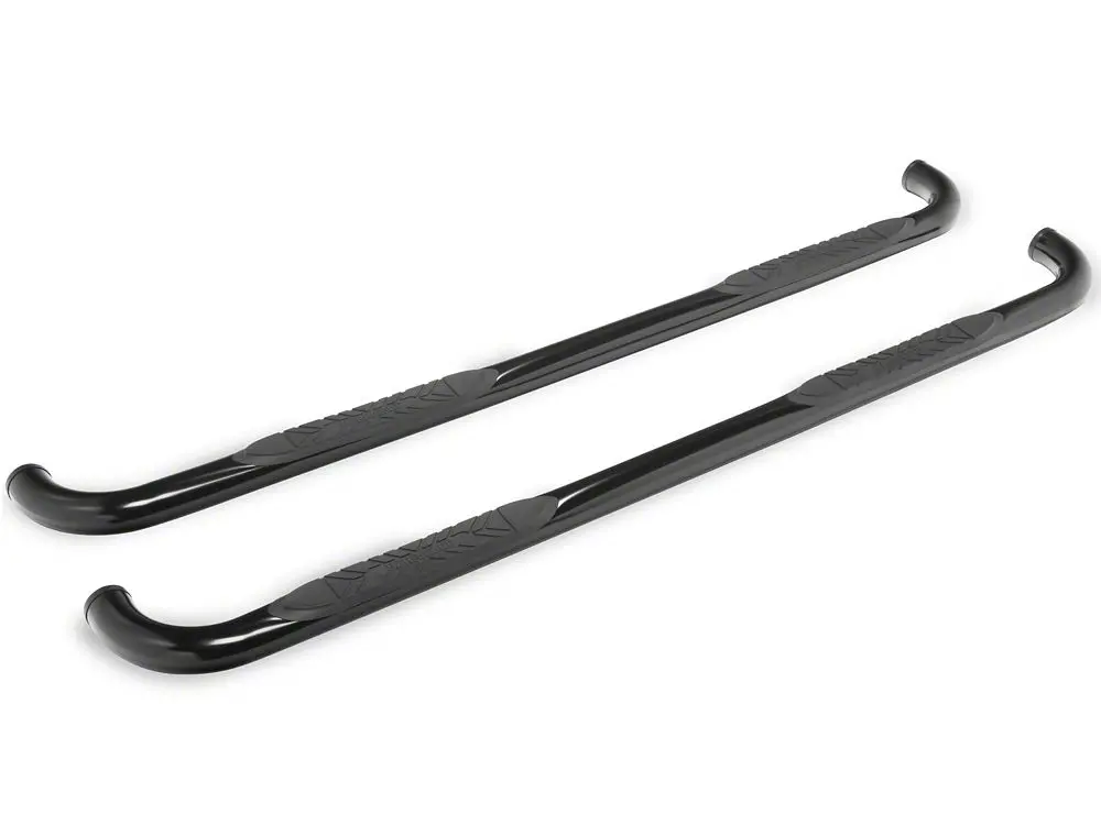 Barricade E-Series 3-Inch Side Step Bars With 90 Degree Bent Ends; Black (17-25 F-250 Super Duty Supercrew) 2