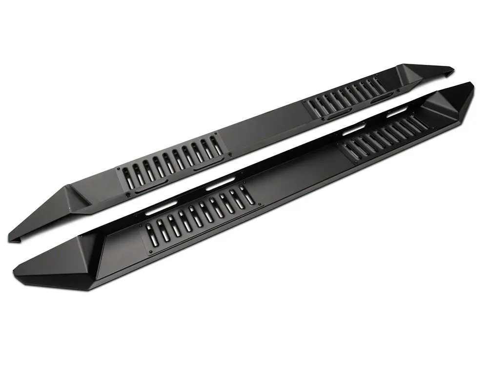 Barricade Black Steel Running Boards for 2007–2019 GMC Sierra 3500 HD Crew Cab
