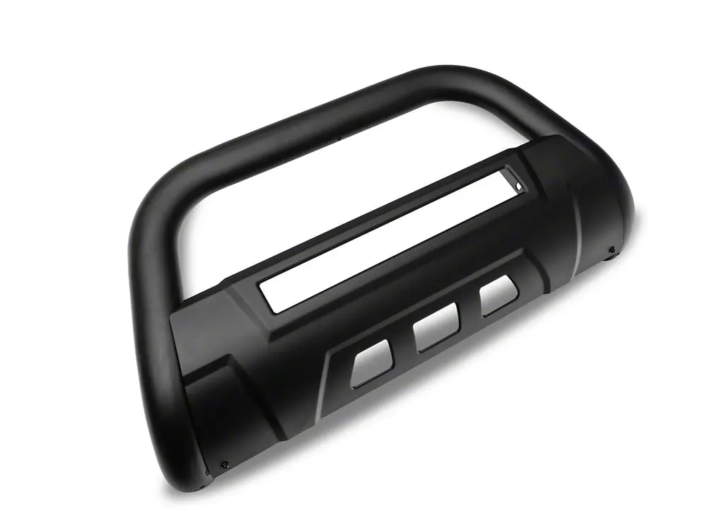 Barricade 3.5-Inch Textured Black Bull Bar with Skid Plate & 20-Inch LED Light Bar for 2011–2019 GMC Sierra 3500 HD