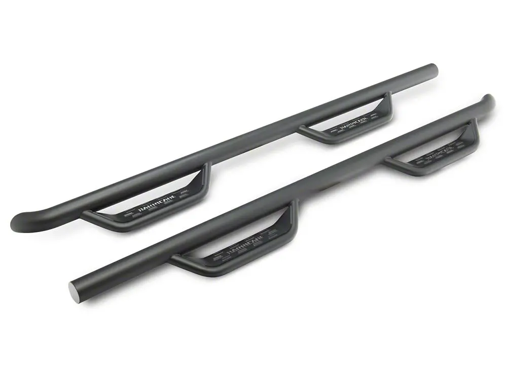 Barricade Fine-Textured Black Tubular Drop Steps for 2020–2025 GMC Sierra 3500 HD Crew Cab