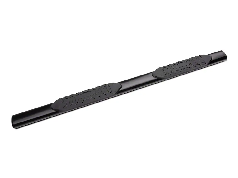 Barricade 5-Inch Oval Straight End Side Step Bars; Black (20-25 Sierra 3500 Hd Double Cab) 2
