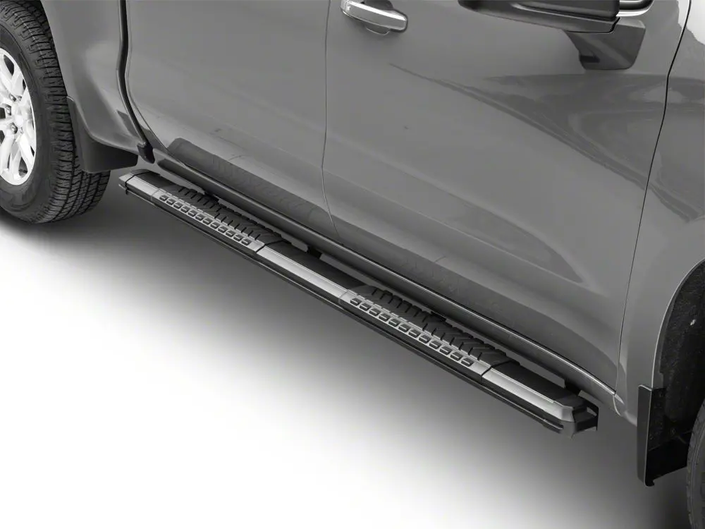 Barricade Saber 5-Inch Aluminum Side Step Bars; Black Cover Plates (20-25 Sierra 3500 Hd Crew Cab) 2