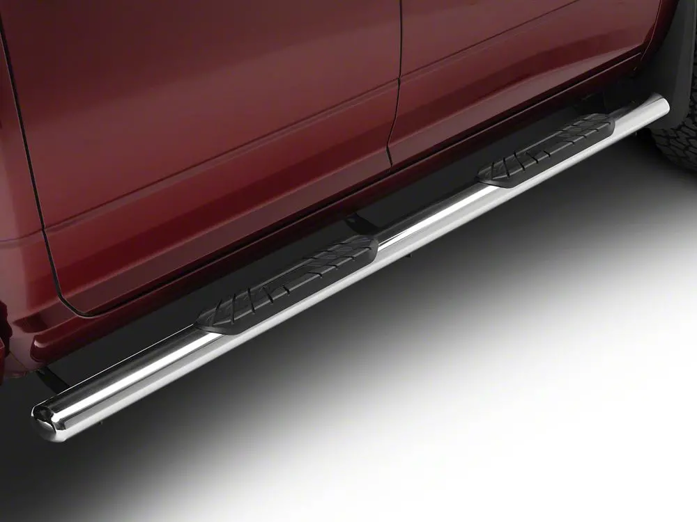 Stainless Steel Barricade 4-Inch Oval Side Steps for 2010–2024 Ram 3500 Crew Cab
