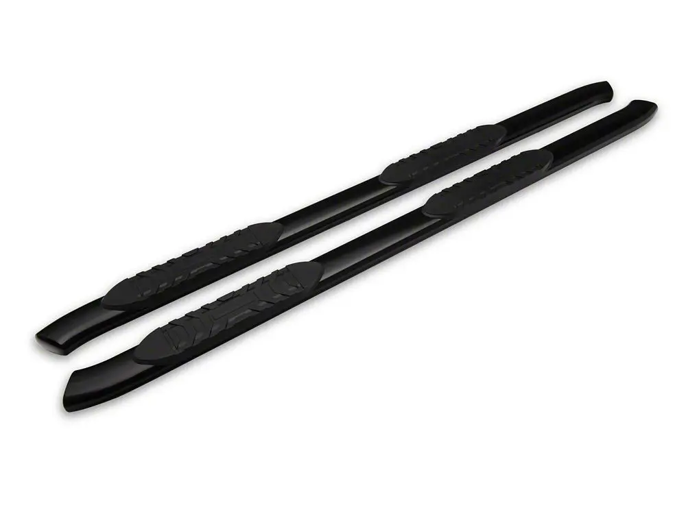 Gloss Black Barricade 5-Inch Oval Bent-End Side Steps for 2010–2024 Ram 3500 Mega Cab