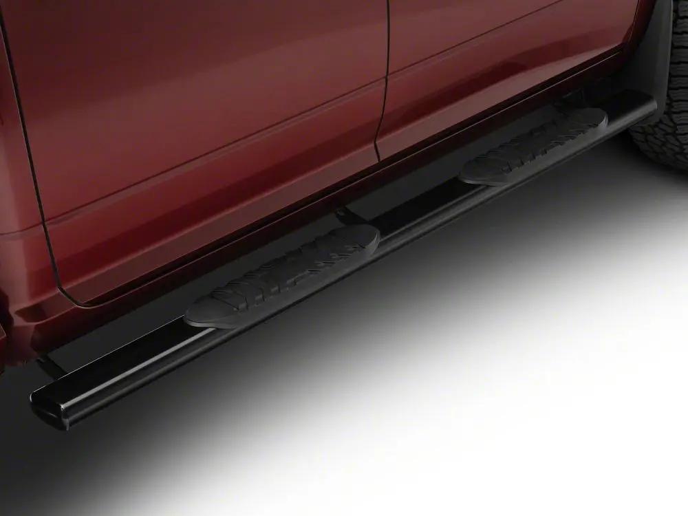 Gloss Black Barricade 5-Inch Oval Side Steps for 2010–2024 Ram 3500 Crew Cab