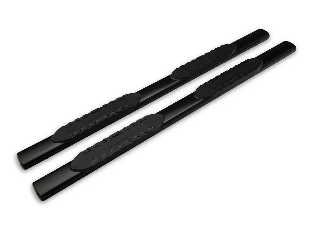 Gloss Black Barricade 5-Inch Oval Side Steps for 2003–2009 Ram 3500 Quad Cab