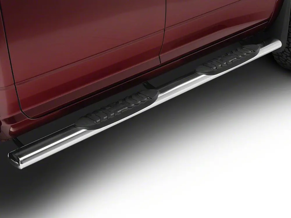 Stainless Steel Barricade 5-Inch Oval Side Steps for 2010–2024 Ram 3500 Crew Cab