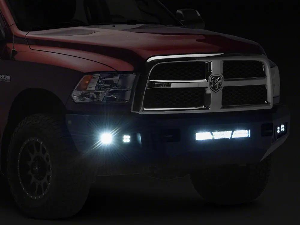 Barricade Hd Front Bumper With Led Fog Lights And 20-Inch Led Light Bar (10-18 Ram 3500) 2
