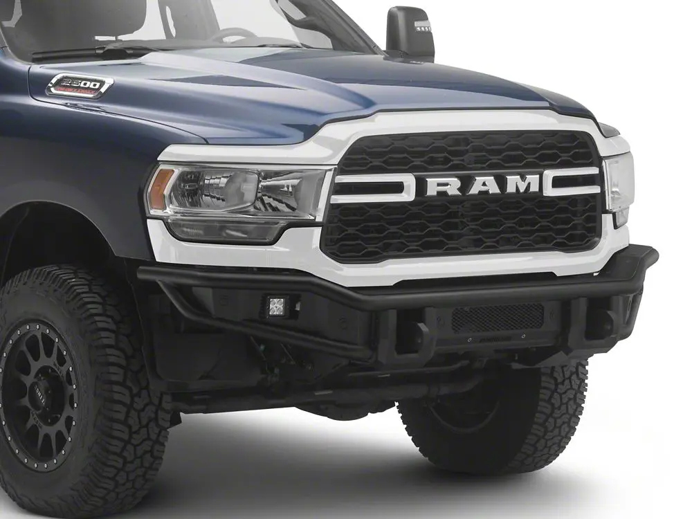 Barricade HD4 Tubular Front Bumper with Integrated LED Fog Lights for 2019–2026 Ram 3500