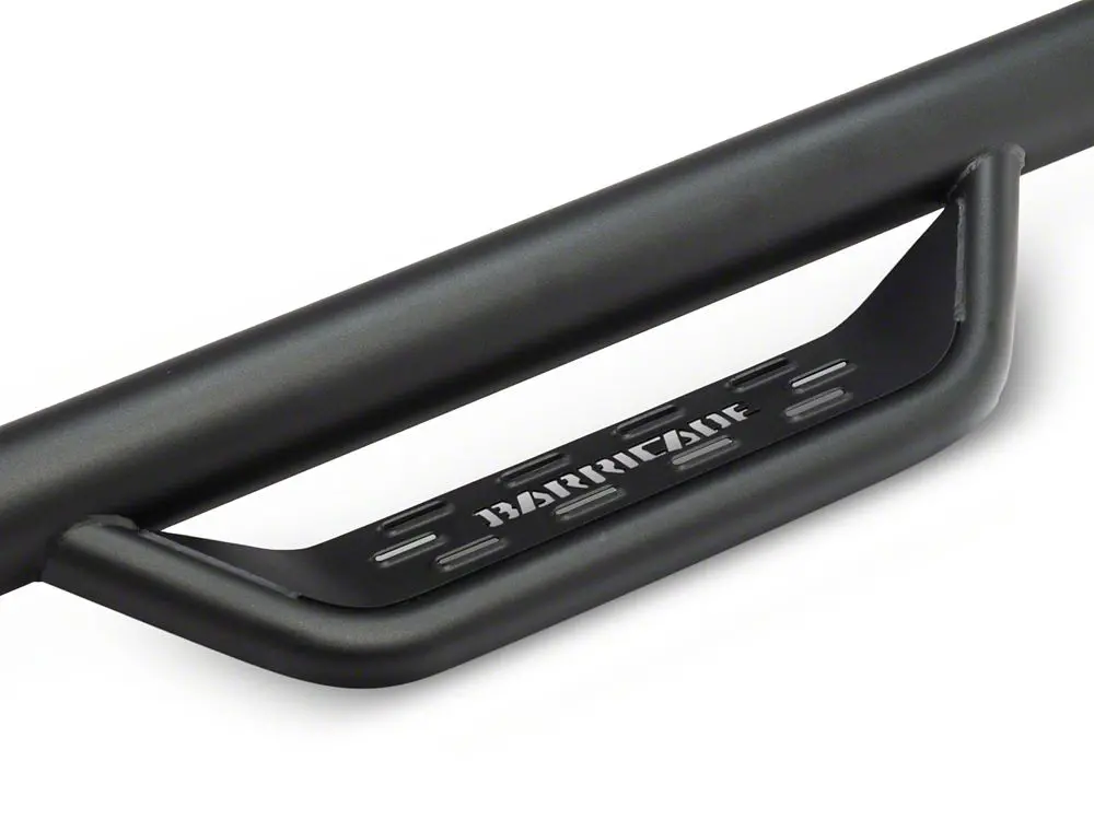 Barricade Tubular Drop Steps; Fine Textured Black Finish (20-25 Silverado 3500 Hd Crew Cab) 2