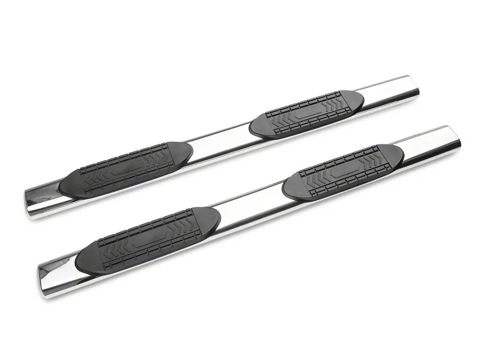 Barricade 5-Inch Oval Stainless Steel Straight-End Side Step Bars for 2020–2025 Chevy Silverado 3500 HD Double Cab