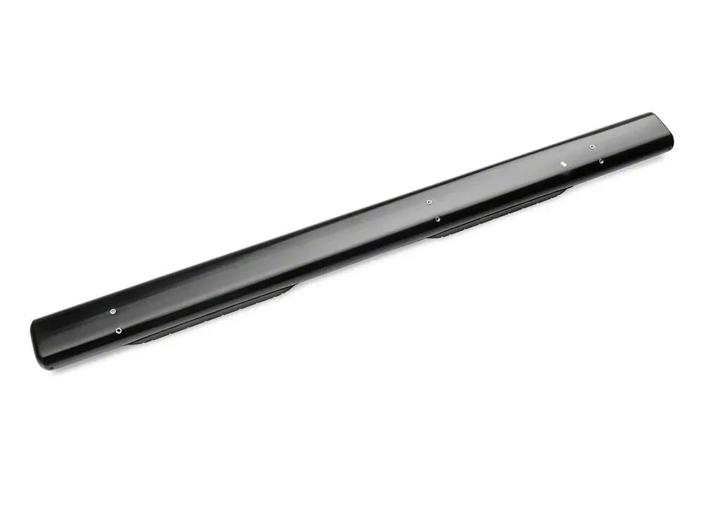 Barricade 6-Inch Oval Straight End Side Step Bars; Black (20-25 Silverado 3500 Hd Double Cab) 2
