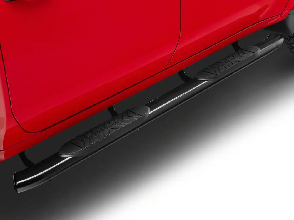 Barricade E-Series 5-Inch Oval Bent-End Black Side Steps for 2020–2025 Chevy Silverado 3500 HD Crew Cab