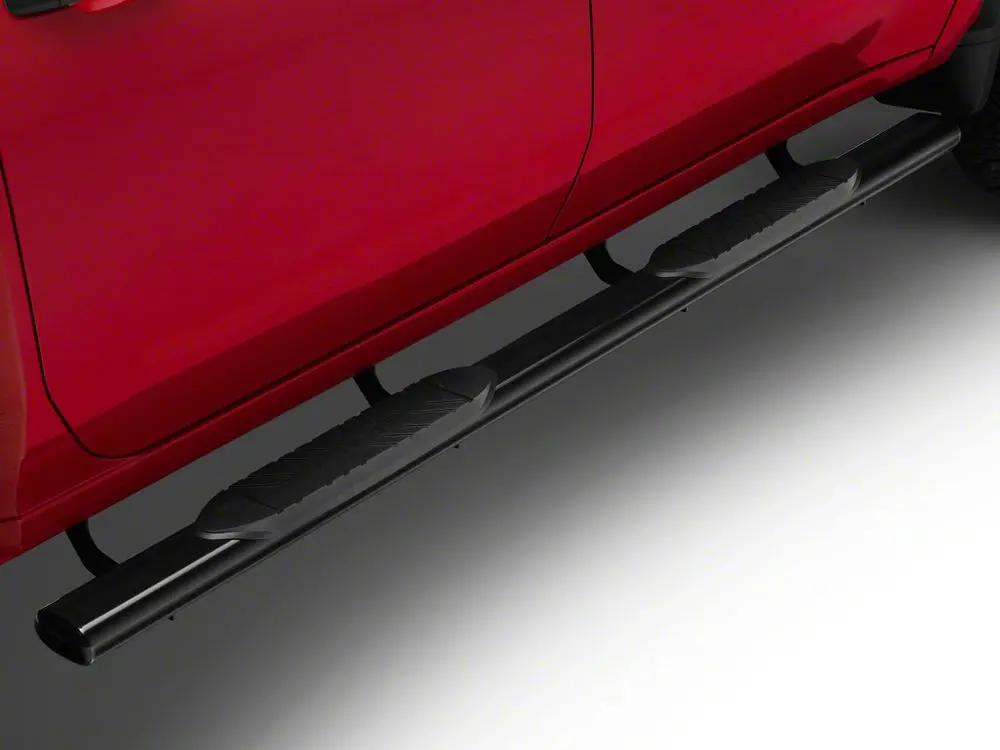 Barricade E-Series 5-Inch Oval Black Side Steps for 2020–2025 Chevy Silverado 3500 HD Crew Cab