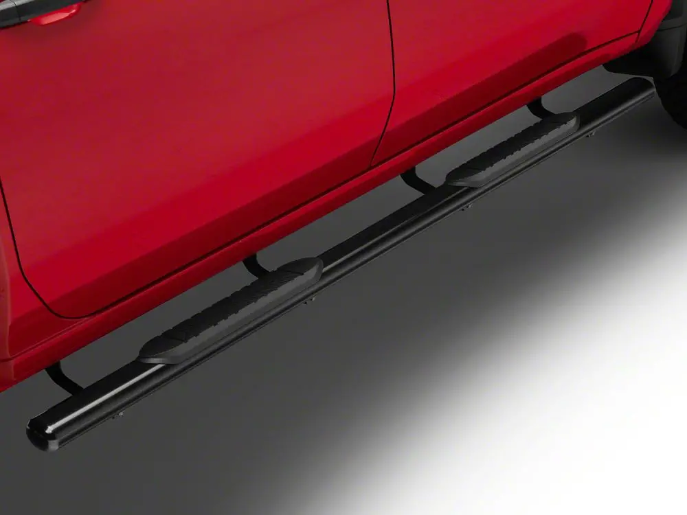 Barricade E-Series Oval Black Side Steps for 2020–2025 Chevy Silverado 3500 HD Crew Cab