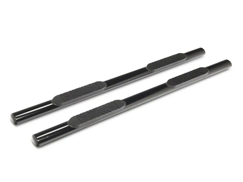 Barricade E-Series Oval Straight Side Step Bars; Black (20-25 Silverado 3500 Hd Crew Cab) 2