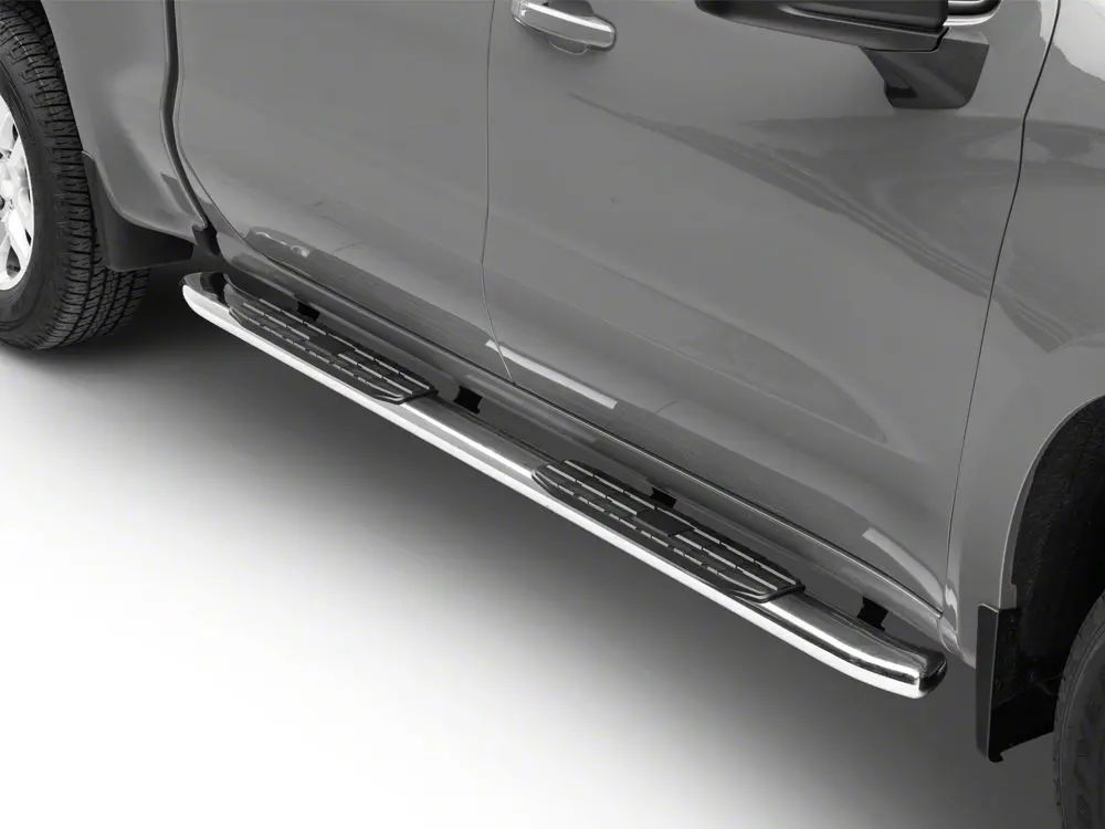 Barricade Pnc Side Step Bars; Stainless Steel (20-25 Silverado 3500 Hd Crew Cab) 2