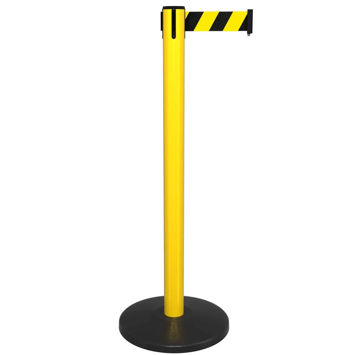 Yellow Retractable Belt Queue Barrier,Stanchion 1