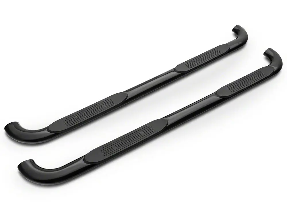 Barricade 4-Inch Oval 90° Bent-End Side Steps (Black) for 2017–2025 Ford F-350 Super Duty SuperCrew
