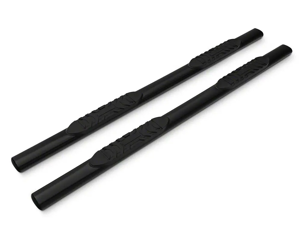 Barricade 5-Inch Oval Straight-End Side Steps (Black) for 2017–2025 Ford F-350 Super Duty SuperCrew