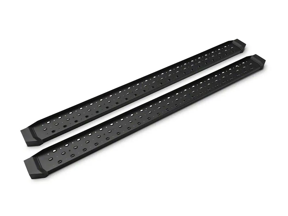 Barricade Rattler Black Running Boards for 2017–2025 Ford F-350 Super Duty Regular Cab