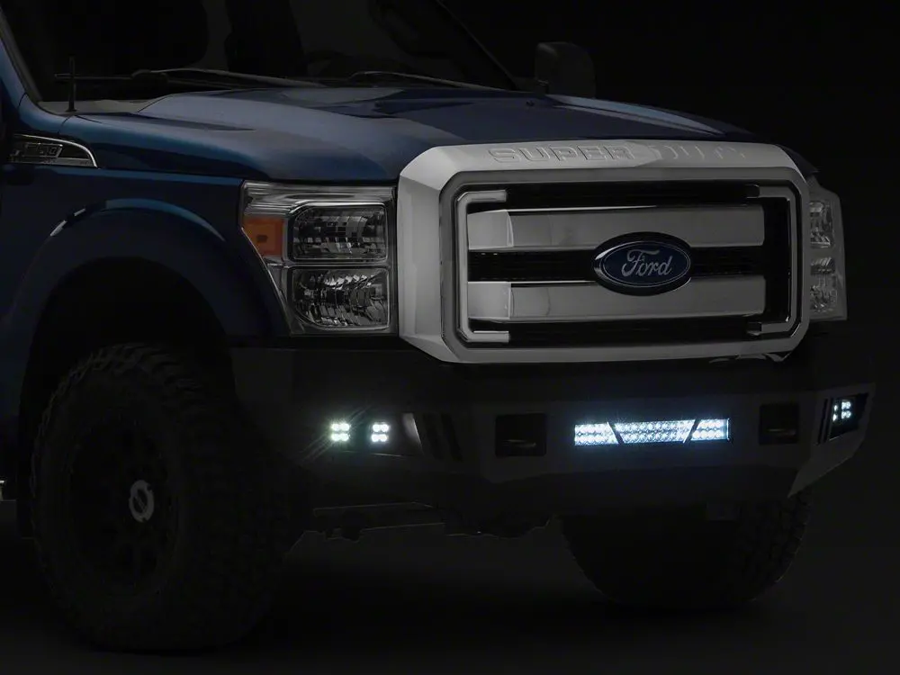 Barricade Hd Front Bumper With Led Fog Lights And 20-Inch Led Light Bar (11-16 F-350 Super Duty) 2
