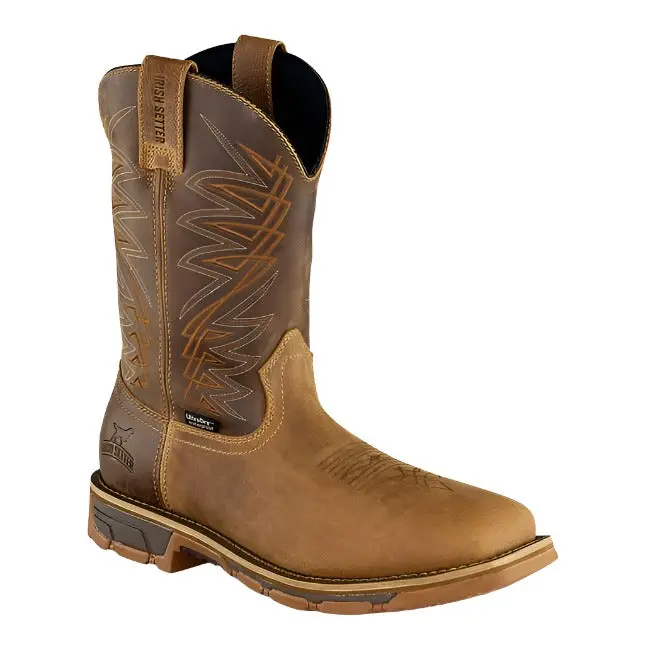 Marshall Men's 11-Inch Waterproof Leather Steeltoe Pull-On Boot 1