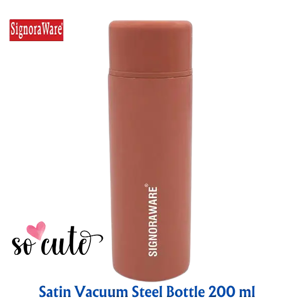 Signoraware Satin Vacuum Steel Bottle 120 Ml | Cute | Travel | Home | Gift 2