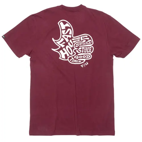 Satisfaction Ss Tee - Maroon 1