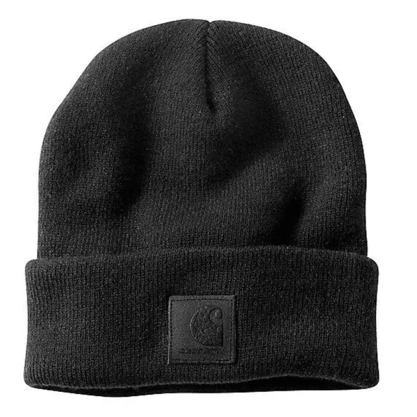 Knit Beanie - Black / Black 1