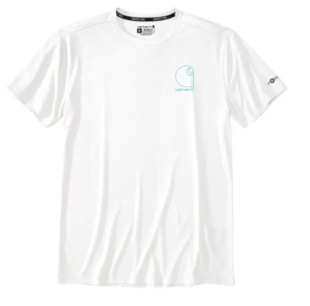 Force Sun Defender Lightweight S/S Logo Graphic T-Shirt - White/Navy 1