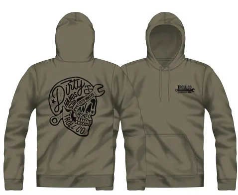 Molten Hoodie, Military Green 1
