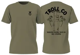 Whus Butterface Ss Tee, Military Green 1