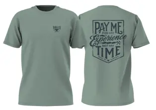 Pay Me Ss Tee, Sage 1