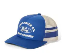 Ford Built Tough Trucker Hat - Ford Blue Wimbledon White 1