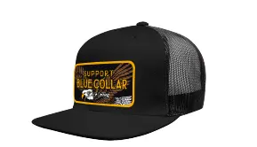 Barricade Eagle Flat Bill Snapback Hat - Black 1