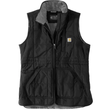Women's Rockford Mock Neck Vest- Black 1