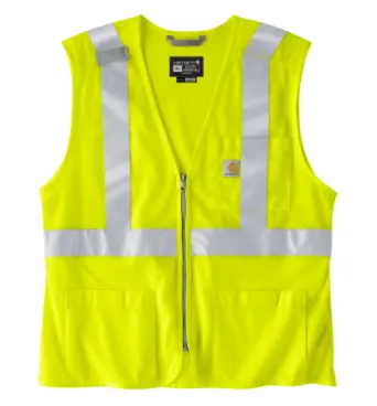 High-Visibility Mesh Multi-Pocket Class 2 Vest- Brite Lime 1