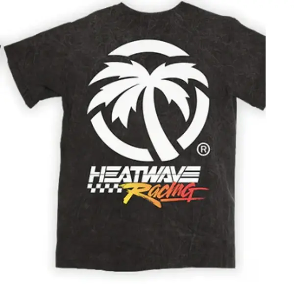 Heat Wave Racing Gradient T-Shirt-Black 1