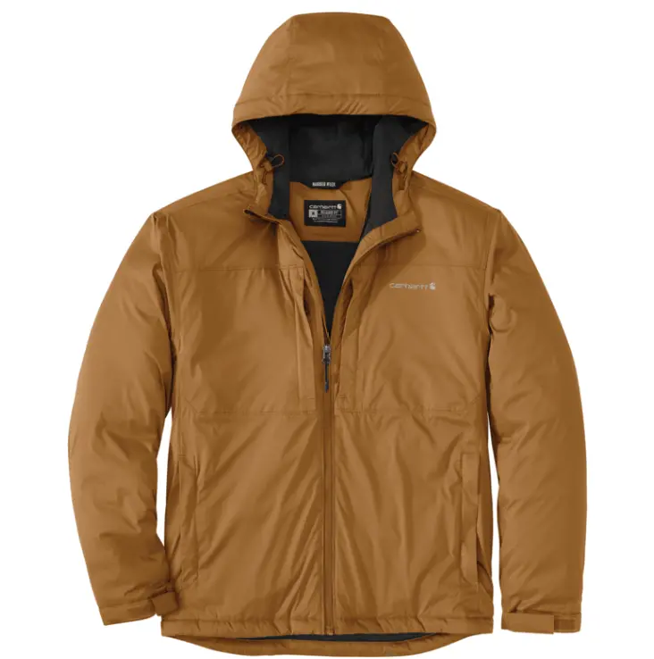 Rugged Flex® Relaxed Fit Lightweight Stretch Insulated Jacket - 3 Warmest Rating - Carhartt Brown 1