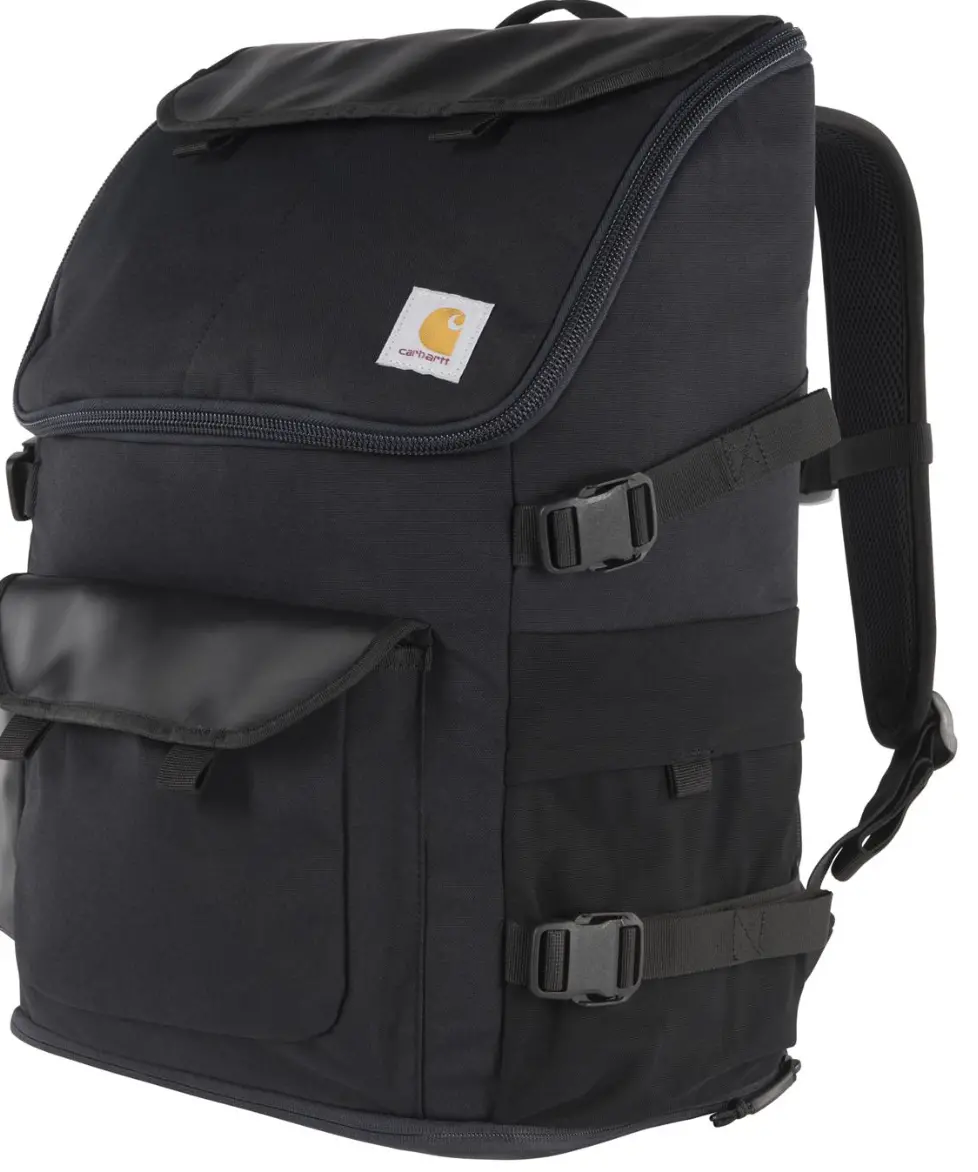 35L Nylon Workday Backpack- Black 1