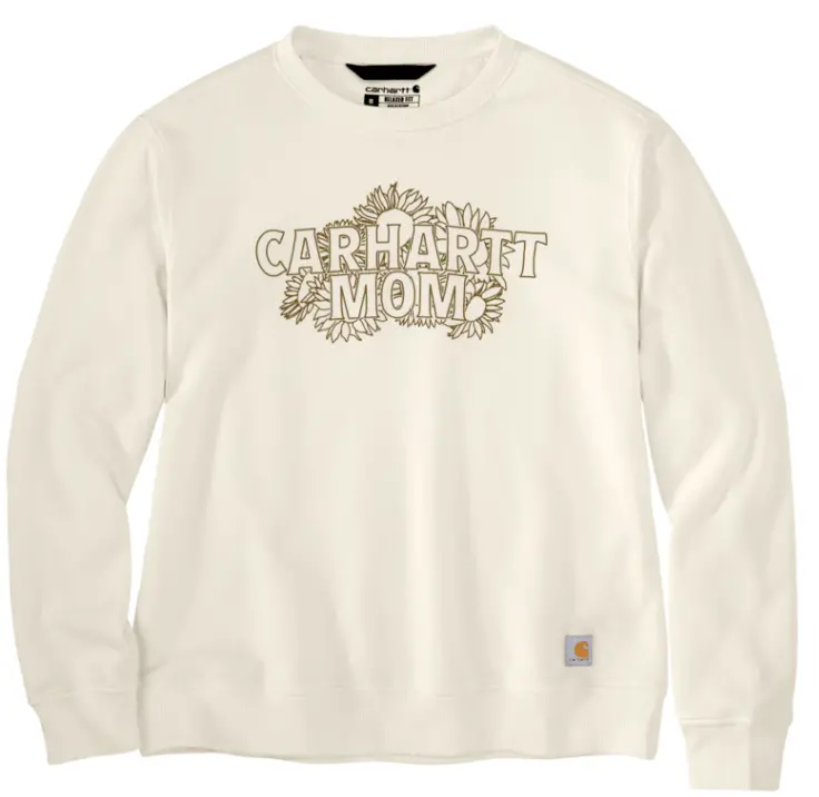 Women's Sawyer Mother Crewneck Sweatshirt- Eggshell 1