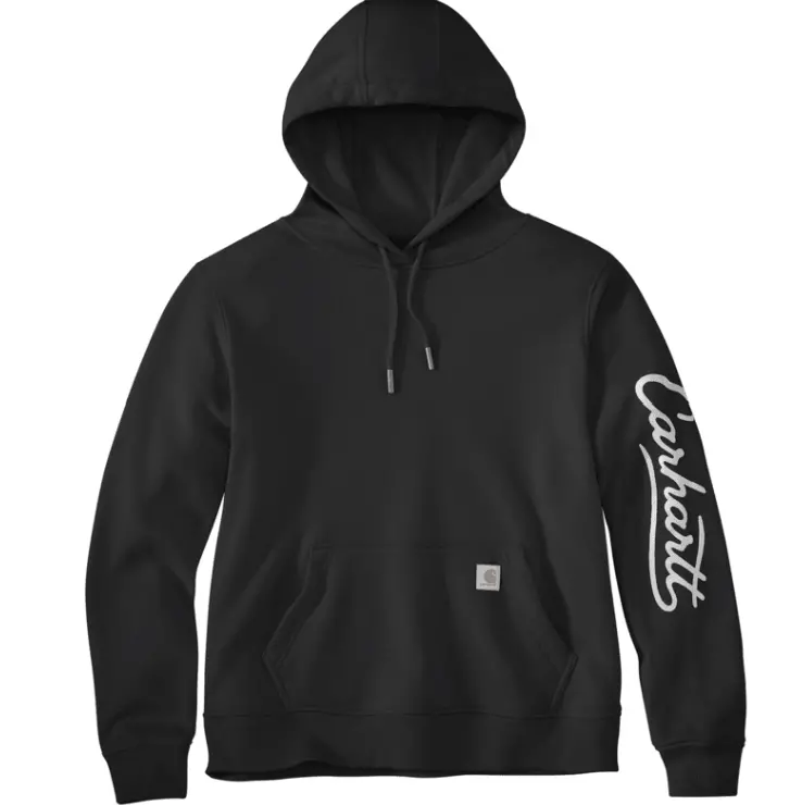 Women's Sawyer Script Logo Sweatshirt- Black 1