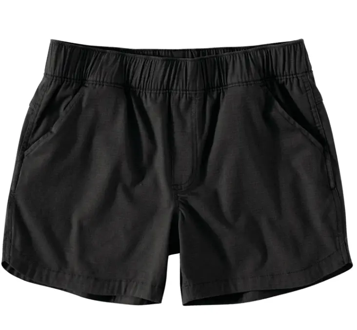 Women's Carhartt Force® Relaxed Fit Ripstop Work Short- Black 1