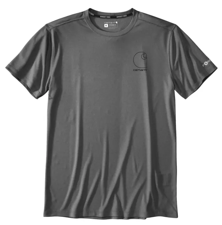 Force Sun Defender Lightweight S/S Logo Graphic T-Shirt - Steel Heather 1