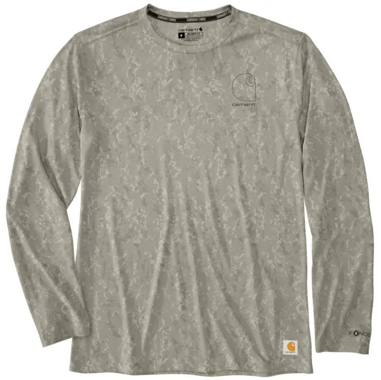 Force Sun Relaxed Print Ls T-Shirt- Cobblestone Terrain Camo 1
